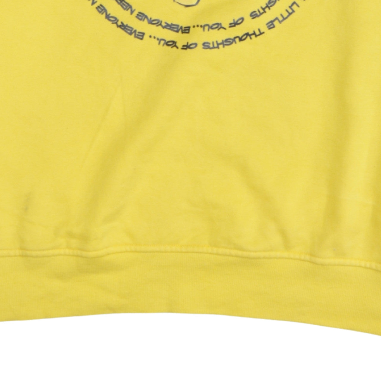 Womens UK Size 12 Disney Yellow Pullover Sweatshirt