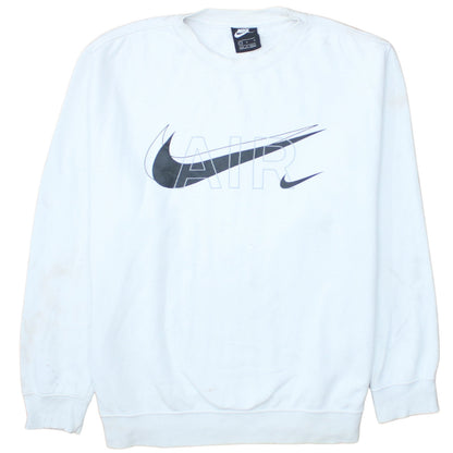 Mens UK Size L Nike White Pullover Sweatshirt