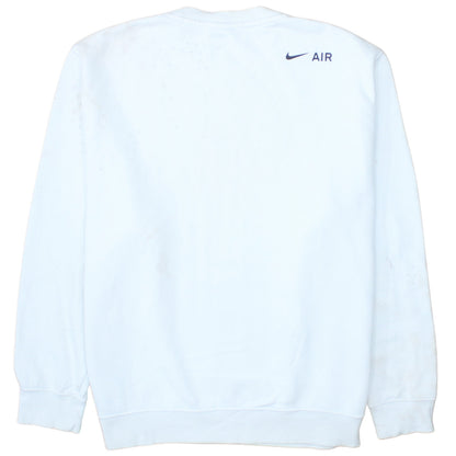 Mens UK Size L Nike White Pullover Sweatshirt