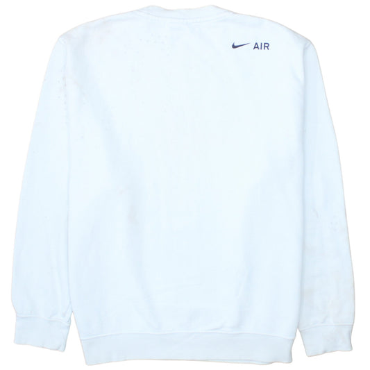 Mens UK Size L Nike White Pullover Sweatshirt