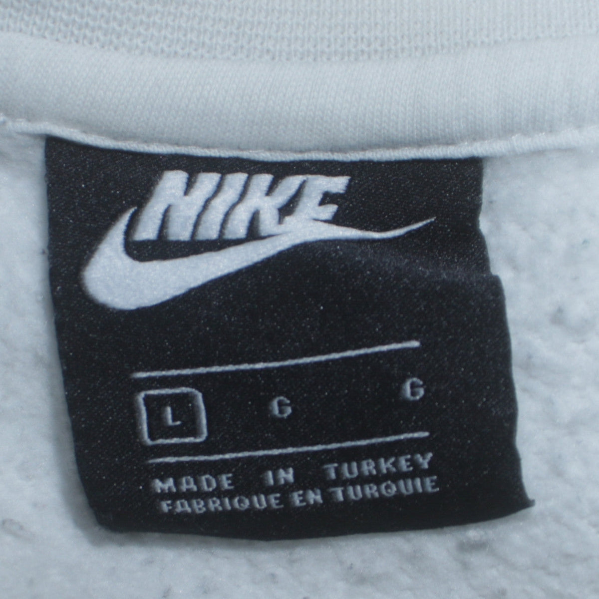 Mens UK Size L Nike White Pullover Sweatshirt