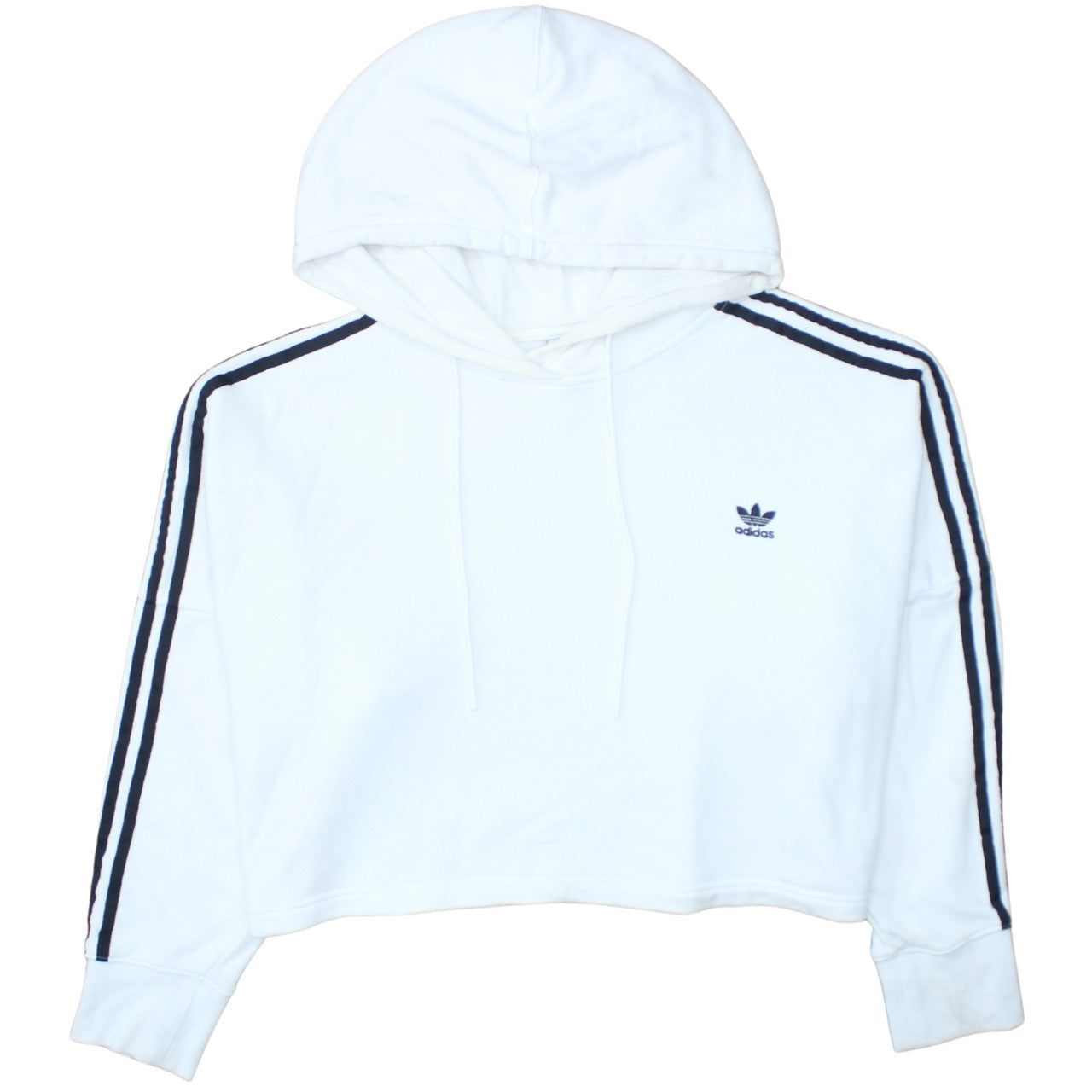 Womens UK Size 18 adidas White Pullover Hoodie