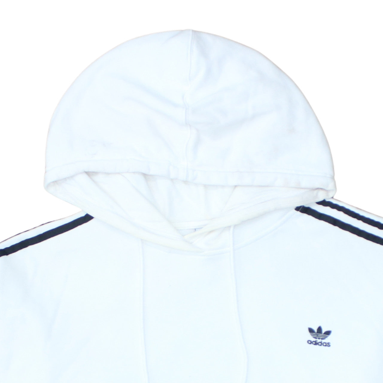 Womens UK Size 18 adidas White Pullover Hoodie