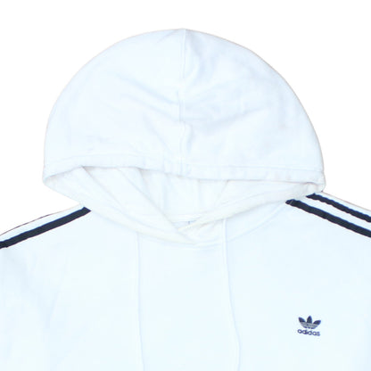 Womens UK Size 18 adidas White Pullover Hoodie