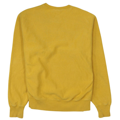 Mens UK Size M Champion Yellow Pullover Sweatshirt