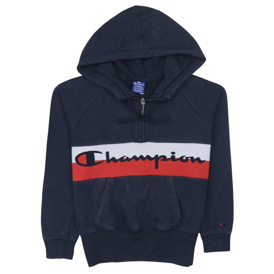 Mens UK Size XS Champion Blue Pullover Hoodie