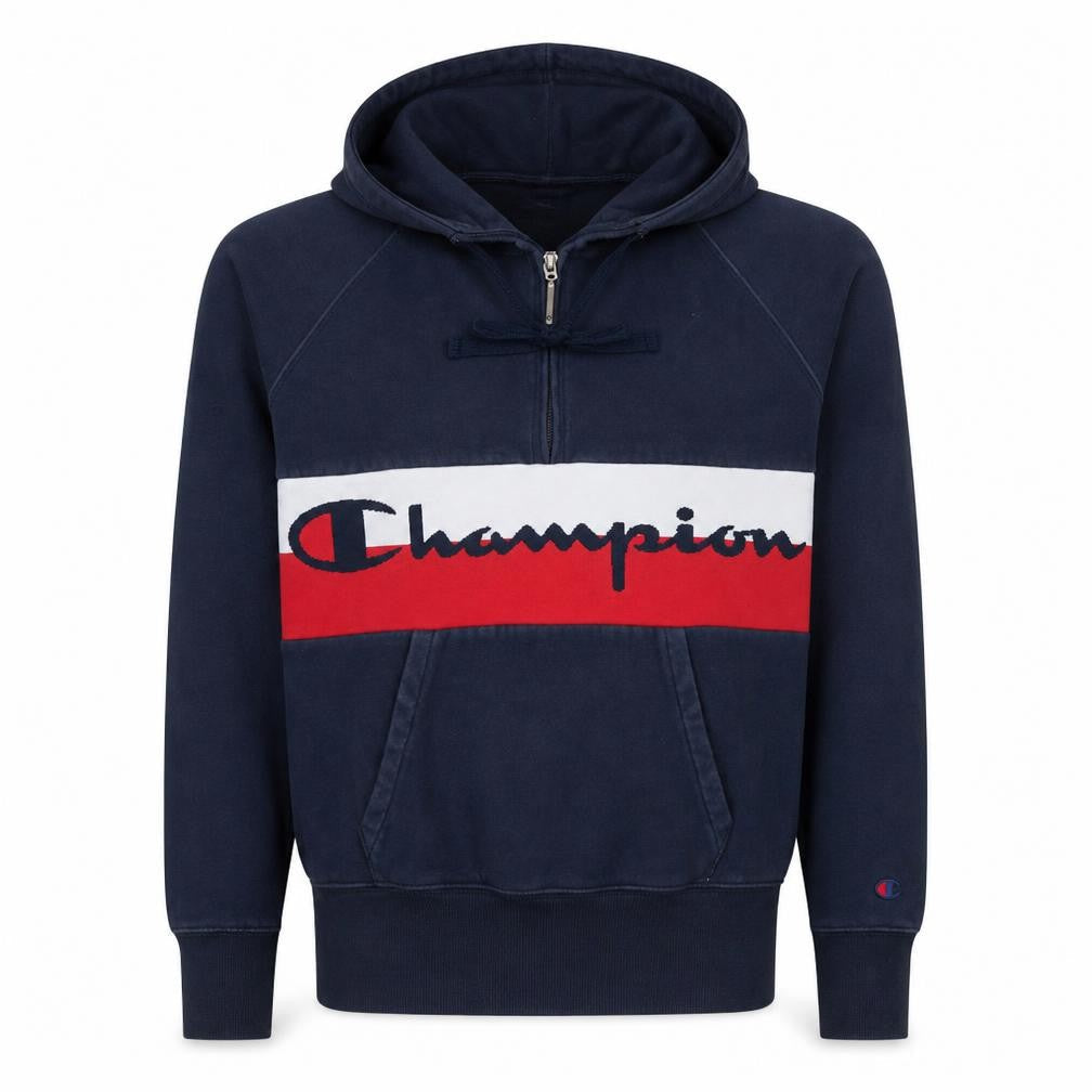 Mens UK Size XS Champion Blue Pullover Hoodie