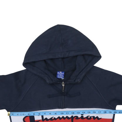 Mens UK Size XS Champion Blue Pullover Hoodie