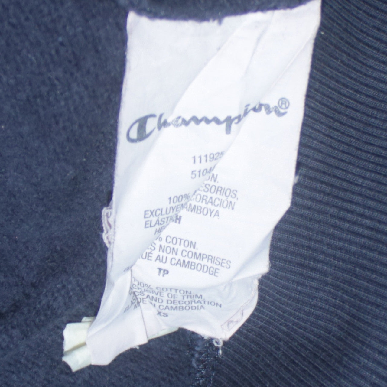 Mens UK Size XS Champion Blue Pullover Hoodie