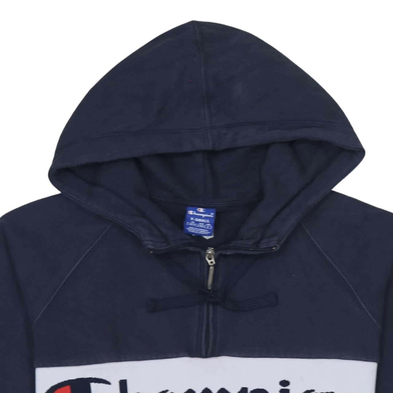 Mens UK Size XS Champion Blue Pullover Hoodie