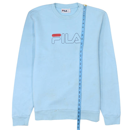 Fila Men's Blue XL Crew Neck Pullover Sweatshirt with Logo