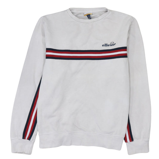 Womens UK Size 12 ellesse White Pullover Sweatshirt
