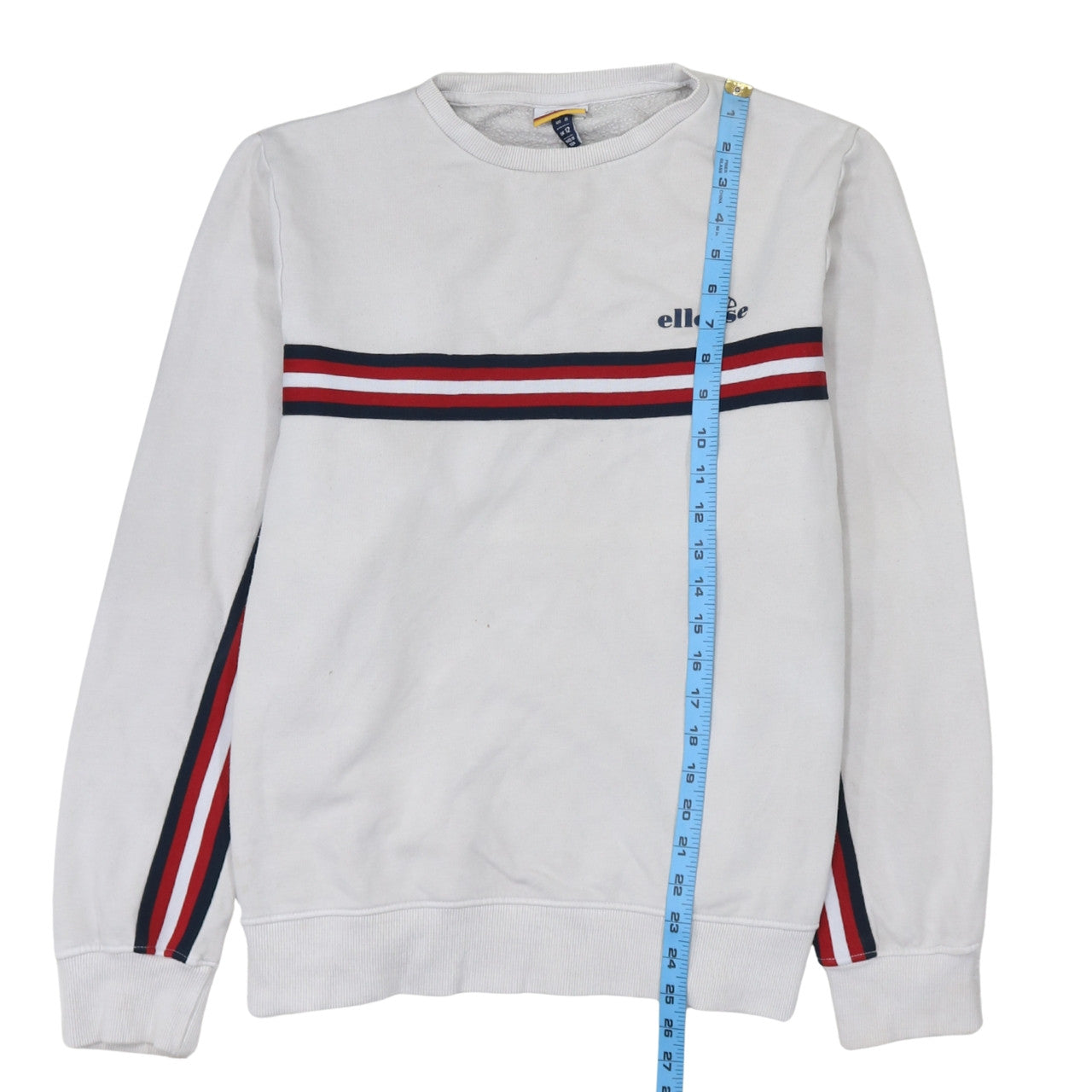 Womens UK Size 12 ellesse White Pullover Sweatshirt