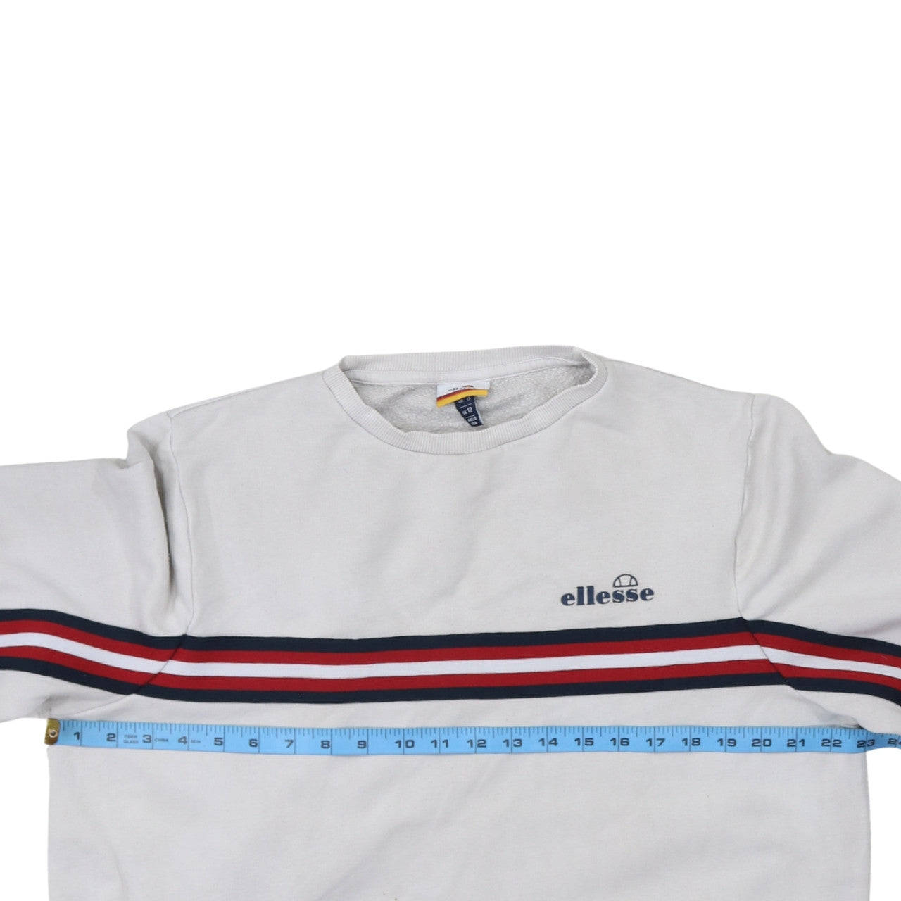 Womens UK Size 12 ellesse White Pullover Sweatshirt