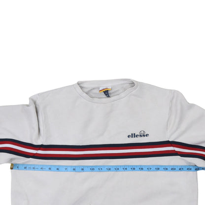 Womens UK Size 12 ellesse White Pullover Sweatshirt