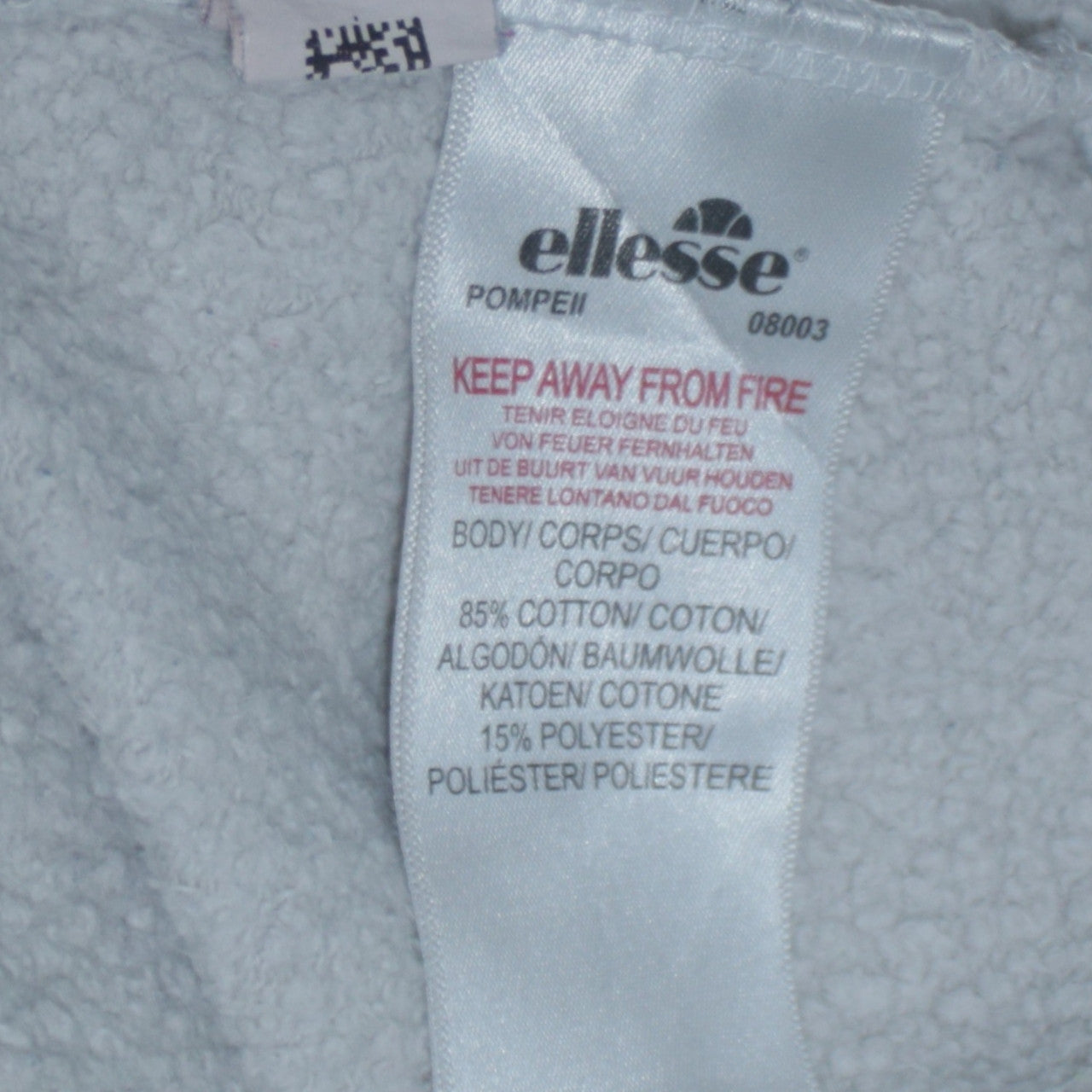 Womens UK Size 12 ellesse White Pullover Sweatshirt