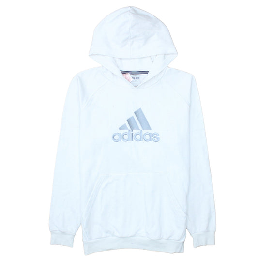 Boys UK Size 14-15 Years adidas White Pullover Hoodie