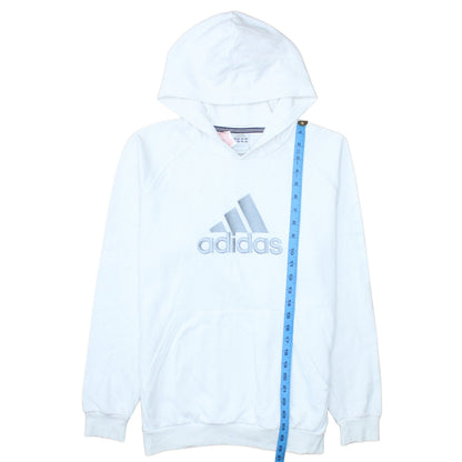 Boys UK Size 14-15 Years adidas White Pullover Hoodie