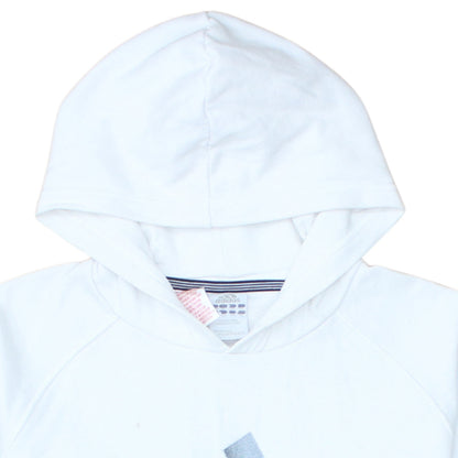 Boys UK Size 14-15 Years adidas White Pullover Hoodie