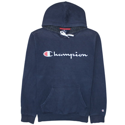 Mens UK Size M Champion Blue Pullover Hoodie