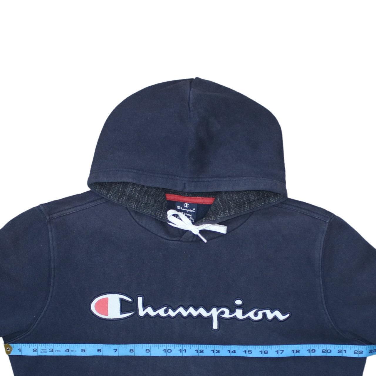 Mens UK Size M Champion Blue Pullover Hoodie