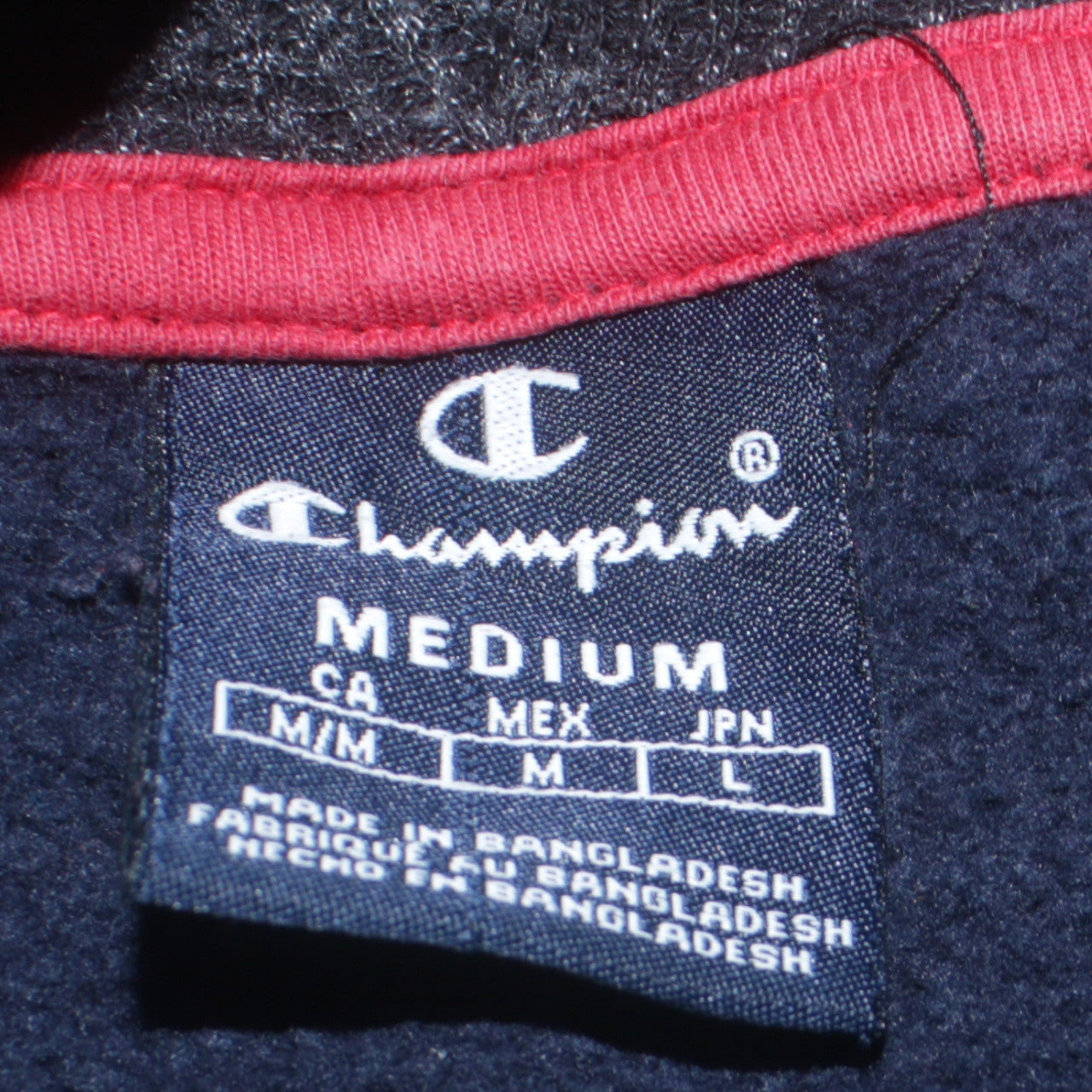 Mens UK Size M Champion Blue Pullover Hoodie