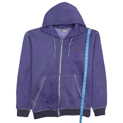Womens UK Size XL Nike Purple Full Zip Hoodie