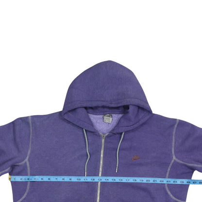 Womens UK Size XL Nike Purple Full Zip Hoodie