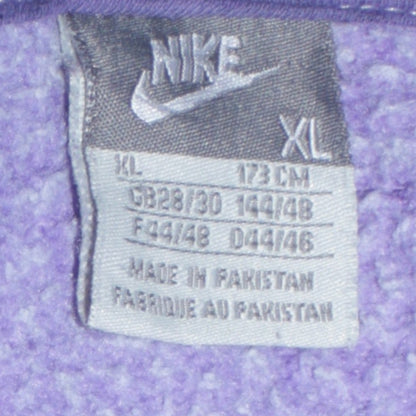Womens UK Size XL Nike Purple Full Zip Hoodie
