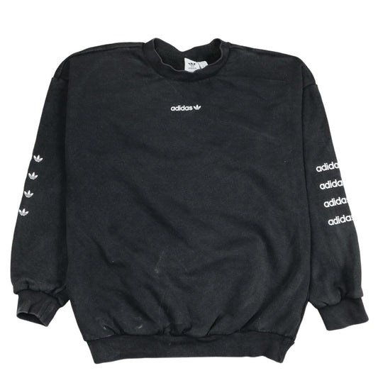 Womens UK Size 12 adidas Black Pullover Sweatshirt