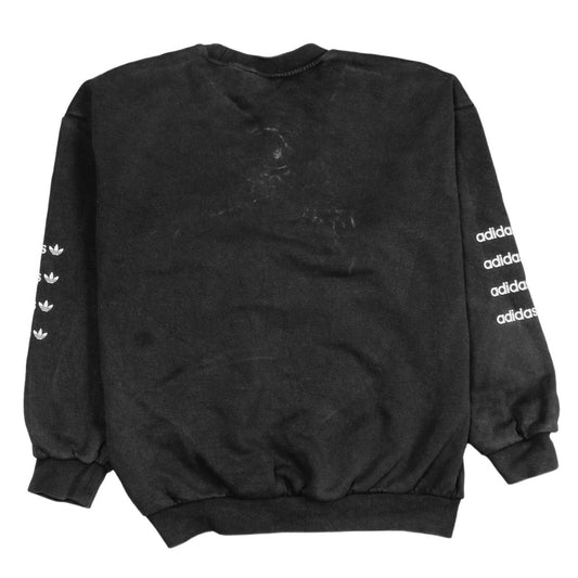 Womens UK Size 12 adidas Black Pullover Sweatshirt
