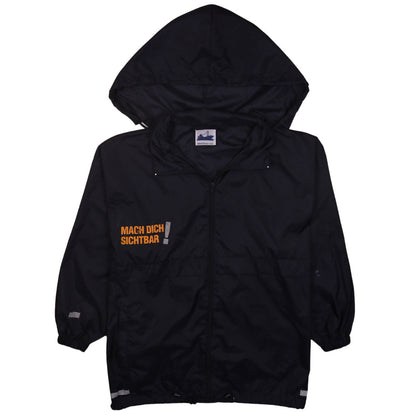 Boys UK Size 15-16 Years Sirocco Black Windbreaker Coat