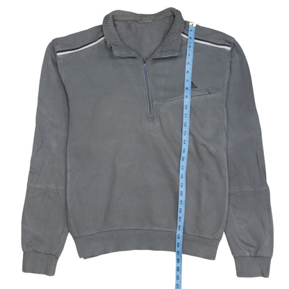 Mens UK Size L adidas Grey 1/2 Zip Sweatshirt