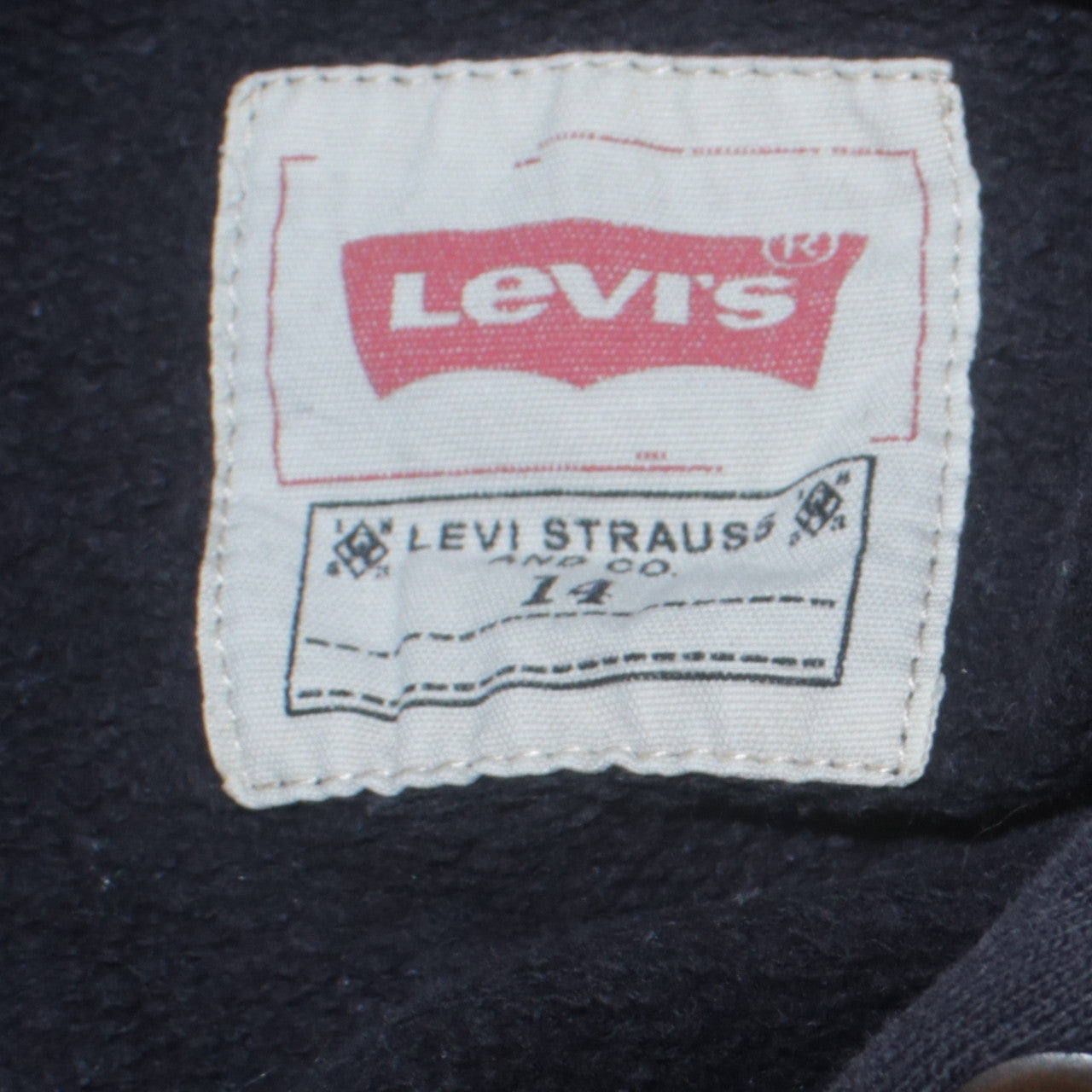 Boys UK Size 14 Years Levi's Black Pullover Hoodie