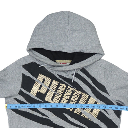 Womens UK Size 12 PUMA Grey Pullover Hoodie
