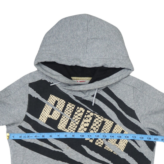 Womens UK Size 12 PUMA Grey Pullover Hoodie