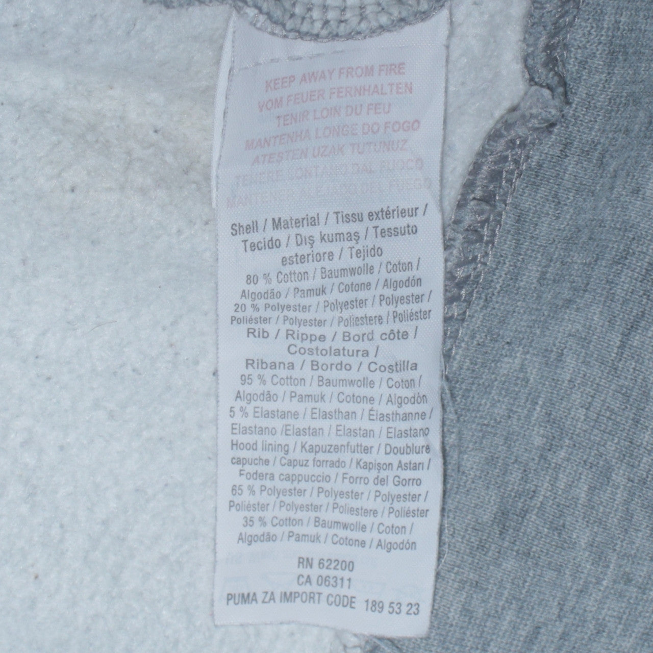 Womens UK Size 12 PUMA Grey Pullover Hoodie