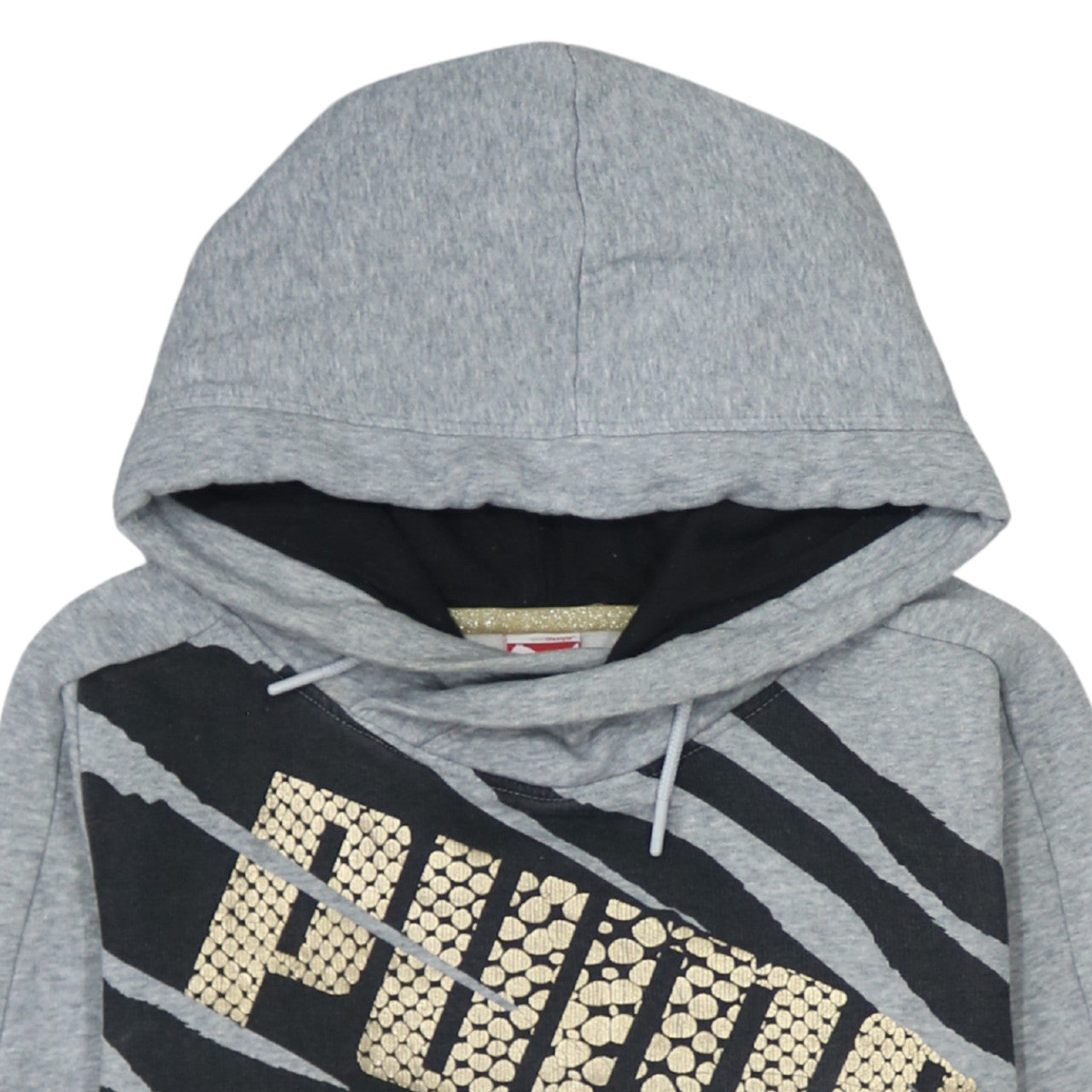 Womens UK Size 12 PUMA Grey Pullover Hoodie