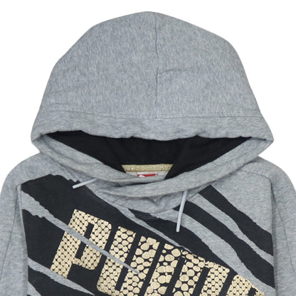 Womens UK Size 12 PUMA Grey Pullover Hoodie