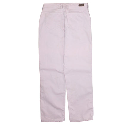 Lee Womens Pink Relaxed Straight Leg High Waist Jeans Size 8
