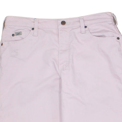 Lee Womens Pink Relaxed Straight Leg High Waist Jeans Size 8