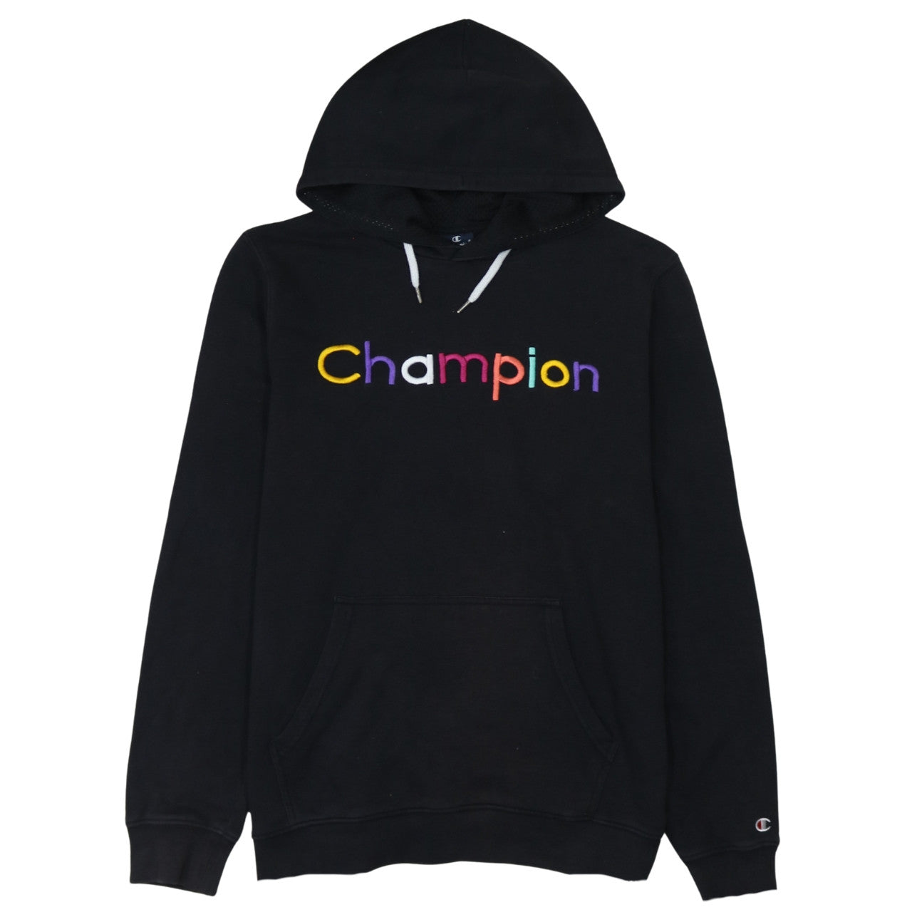 Womens UK Size L Champion Black Pullover Hoodie