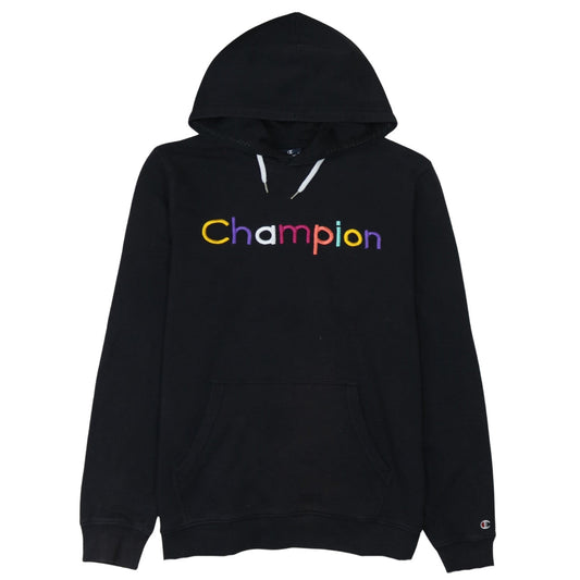 Womens UK Size L Champion Black Pullover Hoodie