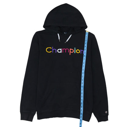 Womens UK Size L Champion Black Pullover Hoodie