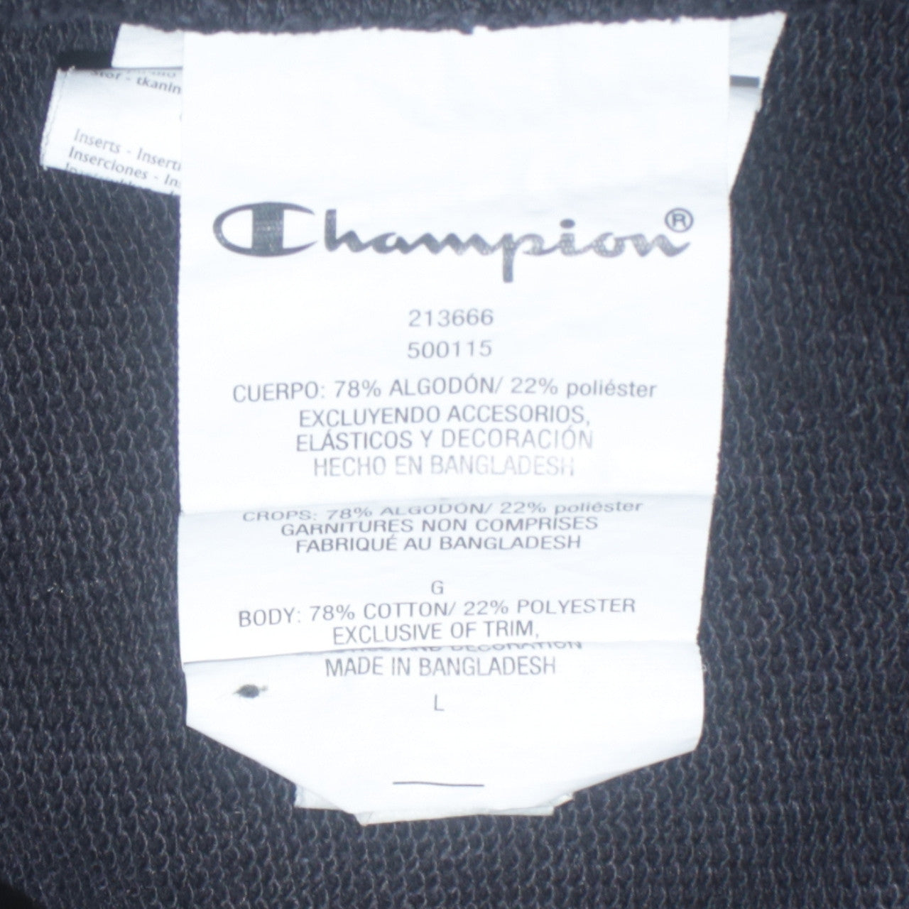 Womens UK Size L Champion Black Pullover Hoodie