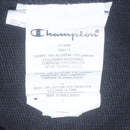 Womens UK Size L Champion Black Pullover Hoodie