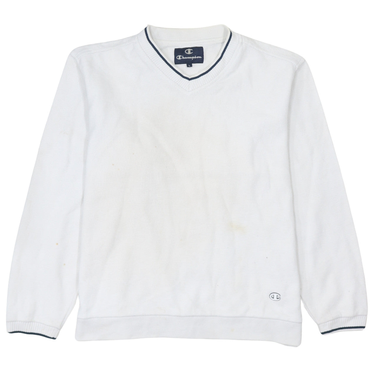 Mens UK Size L Champion White Pullover Jumper