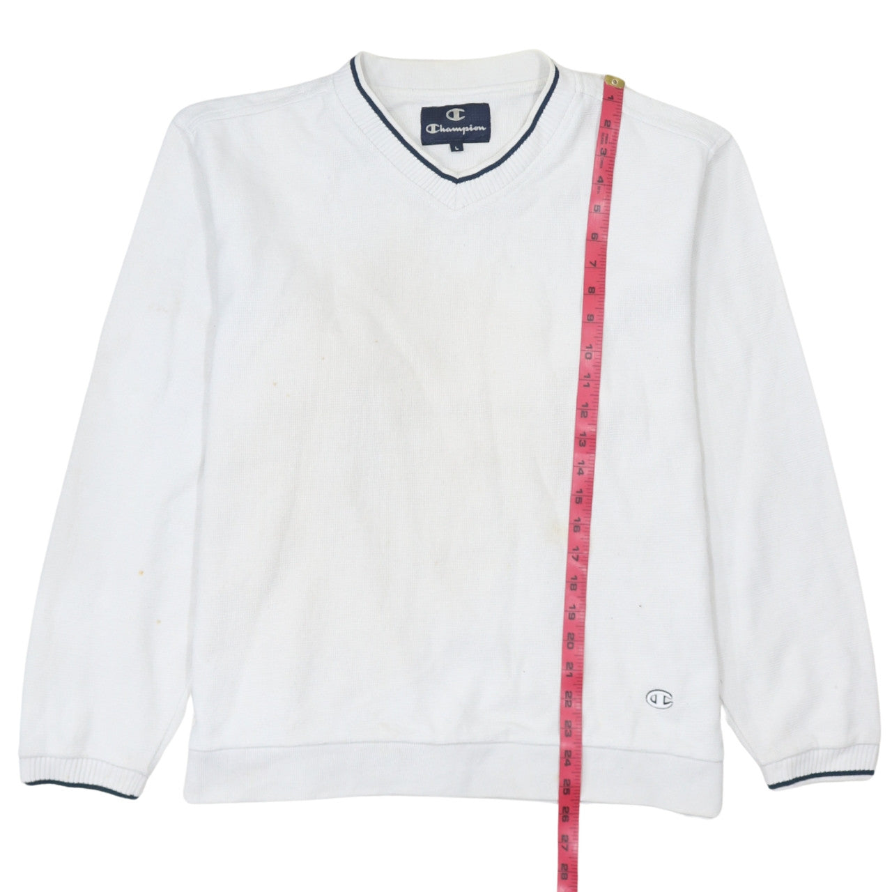 Mens UK Size L Champion White Pullover Jumper