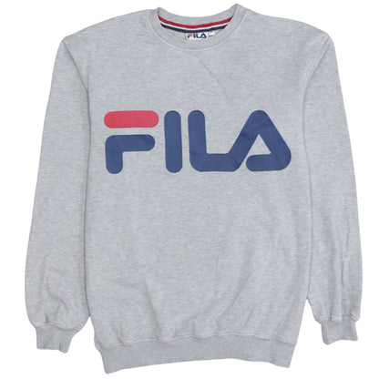 Fila Men's Grey XL Pullover Sweatshirt with Logo Crew Neck