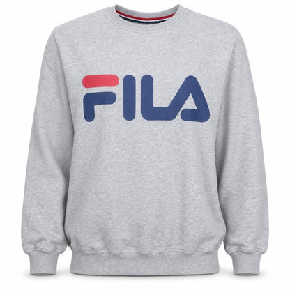 Fila Men's Grey XL Pullover Sweatshirt with Logo Crew Neck